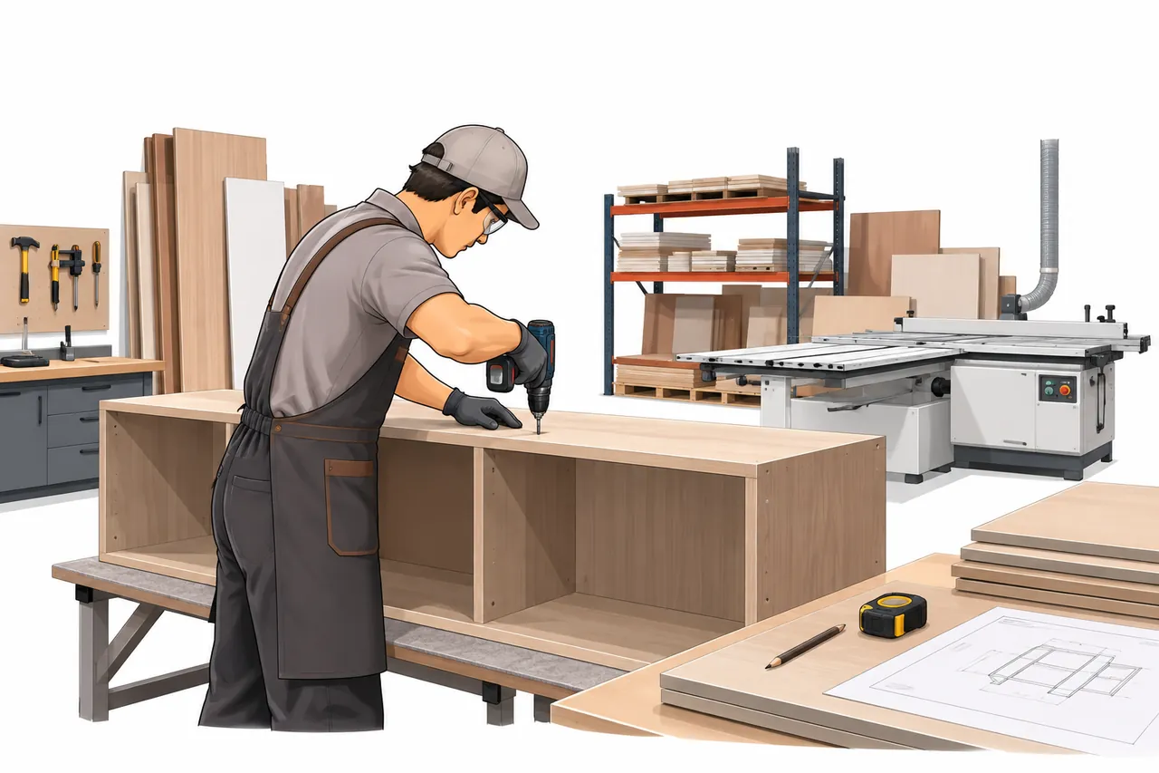 We fabricate, on our own bench